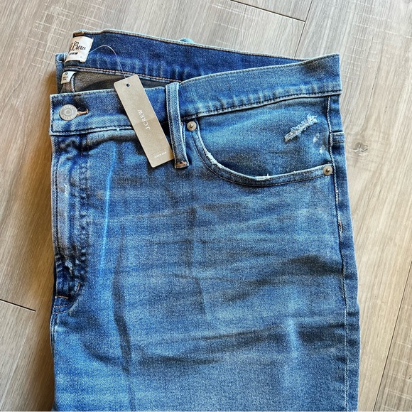 J. Crew Denim Pants Size 36 10’’ Toothpick High Rise Slightly Distressed Jeans - Picture 2 of 7